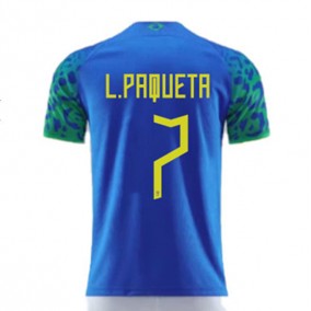 Brasilien Lucas Paquetá 7 2023/2024 Borta Fotbollströjor Kortärmad